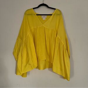 Anaak yellow silk Airi top